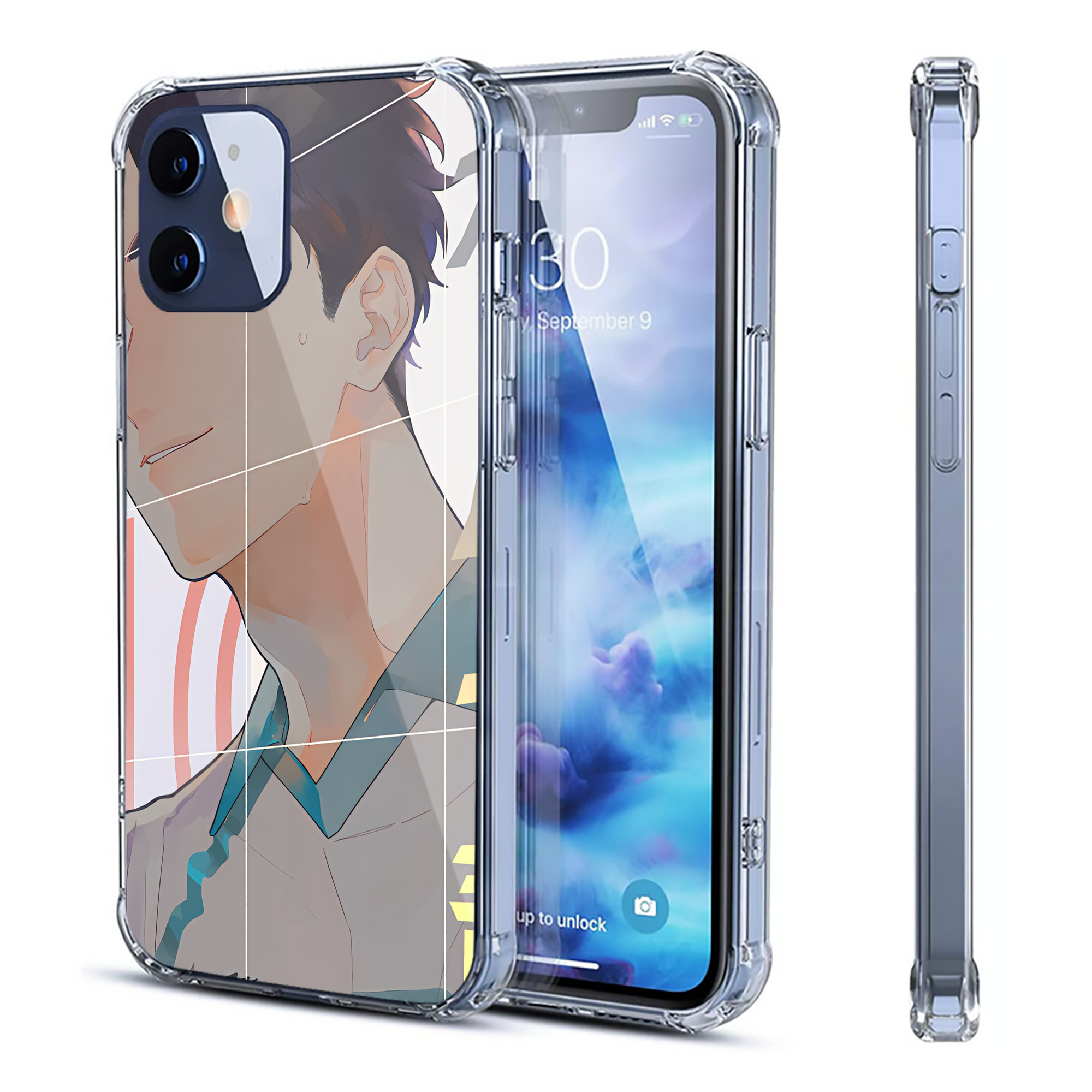 （画像用） ハイキュー!! Haikyu!! 【iPhone 12シリーズ対応】透明スマホケース（クリアソフトケース）